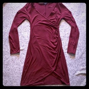 Ambiance red dress with slit detail sz S